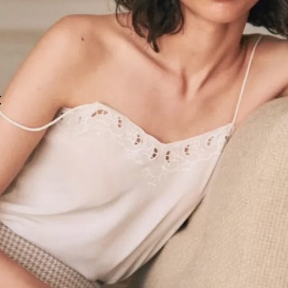 Sezane Paloma silk camisole